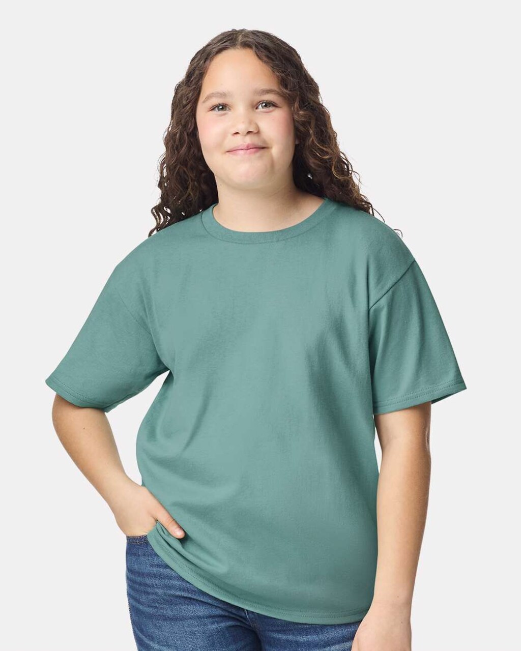 Gildan Youth Heavy Cotton Crewneck Short Sleeve T-Shirt for School Wear & Everyday Use Cotton Tee